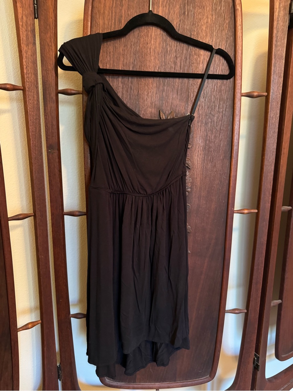 BCBGeneration One-Shoulder Black Cocktail Dress